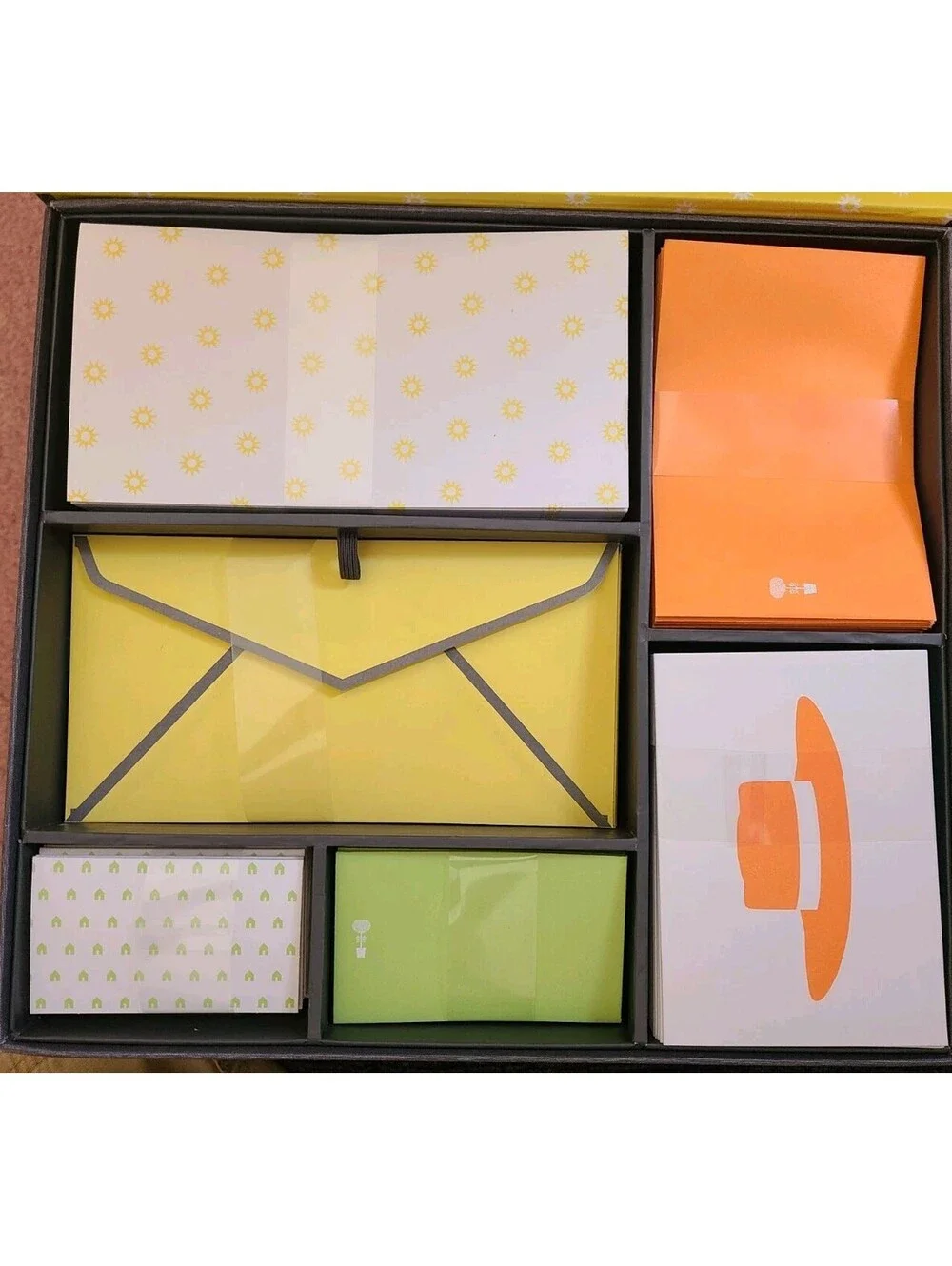 Janus et Cie Stationary Gift Set - Thank You Notes Different Size Cards Envelope